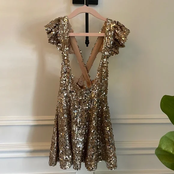 lilly pulitzer gold sequin dress Lilly Pulitzer Women's Mila Shift Dress (Resort White Corded Floral Lace) (Size 8) main image 1